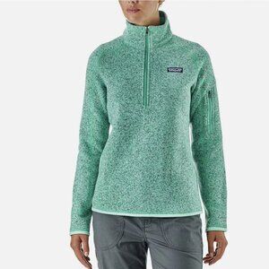 Patagonia Green Mint Better Sweater 1/4 Zip Pullover XS